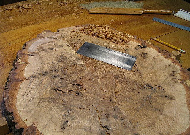 Scraping Away Bandsaw Marks